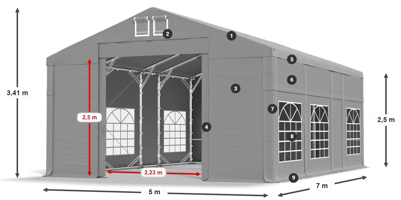 IMS 580 PVC légende 2,5m