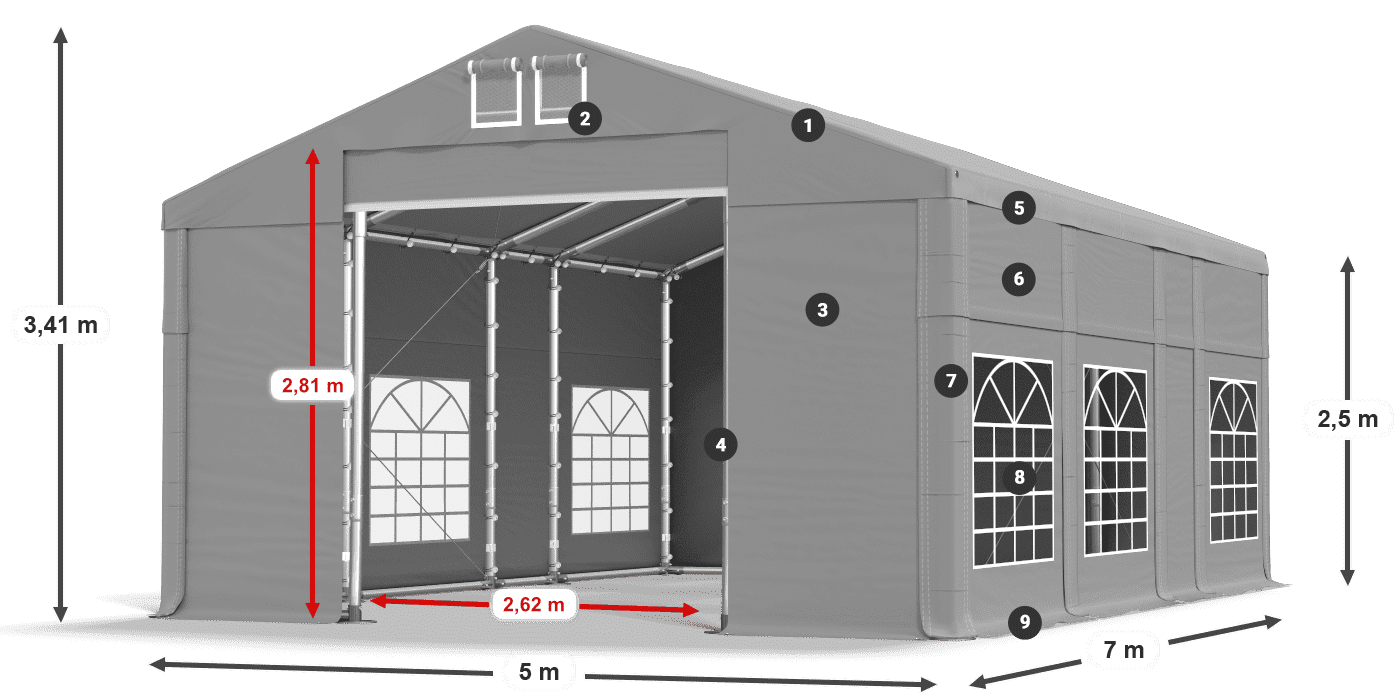 IMS 580 PVC légende 2,5m