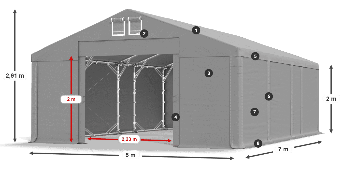 MFR 620 PVC légende 2m
