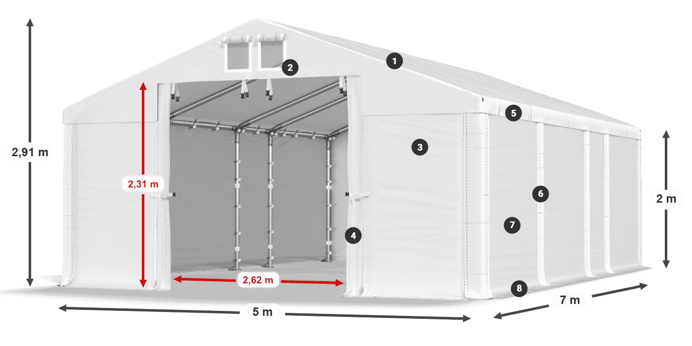 MFR 620 PVC légende 2m