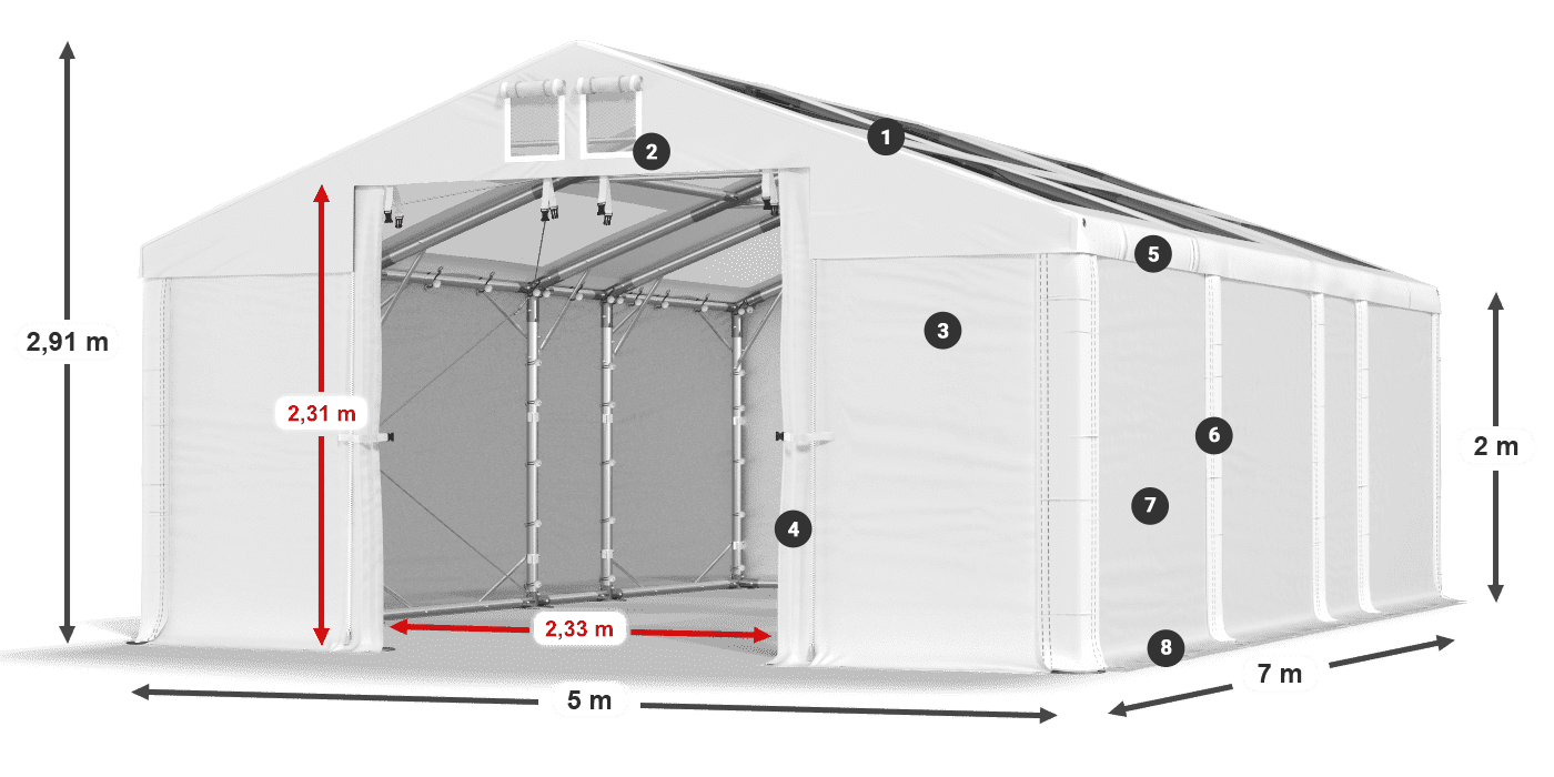 MMST 580 PVC légende 2m