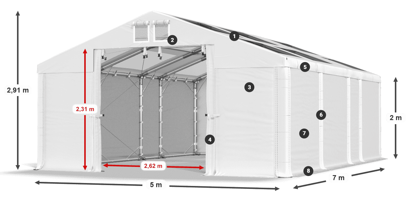 MMST 580 PVC légende 2m