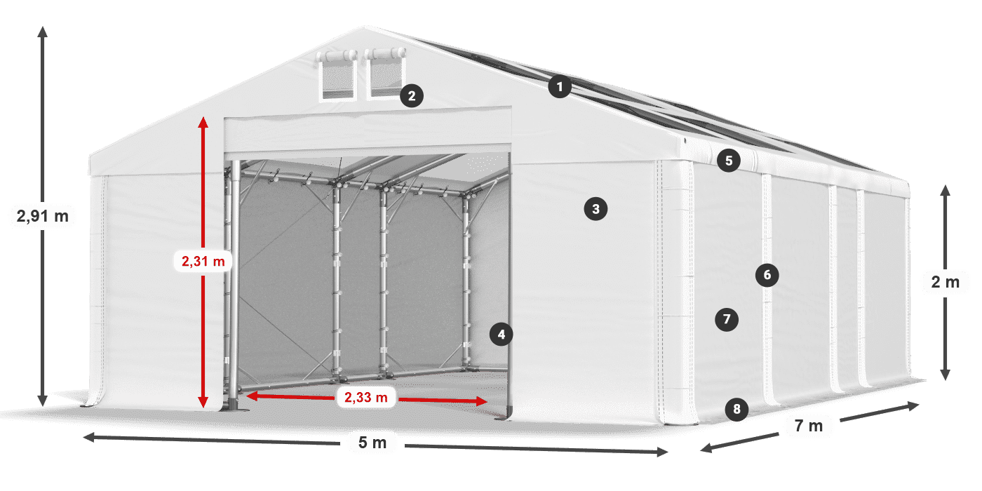 MMST 580 PVC légende 2m