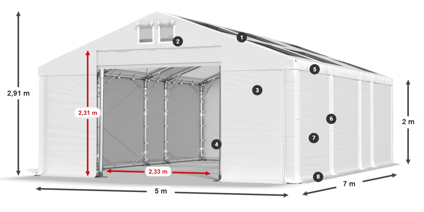 MMST 580 PVC légende 2m