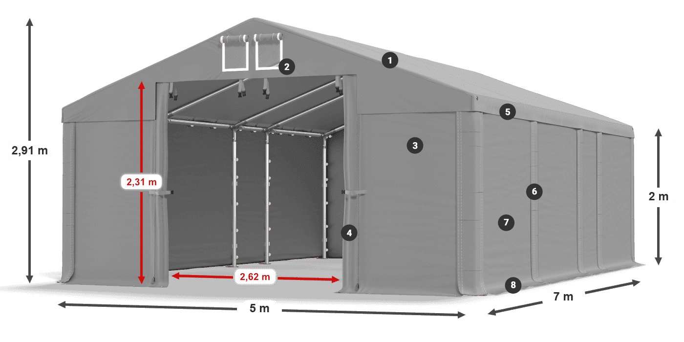 MMS 580 PVC légende 2m