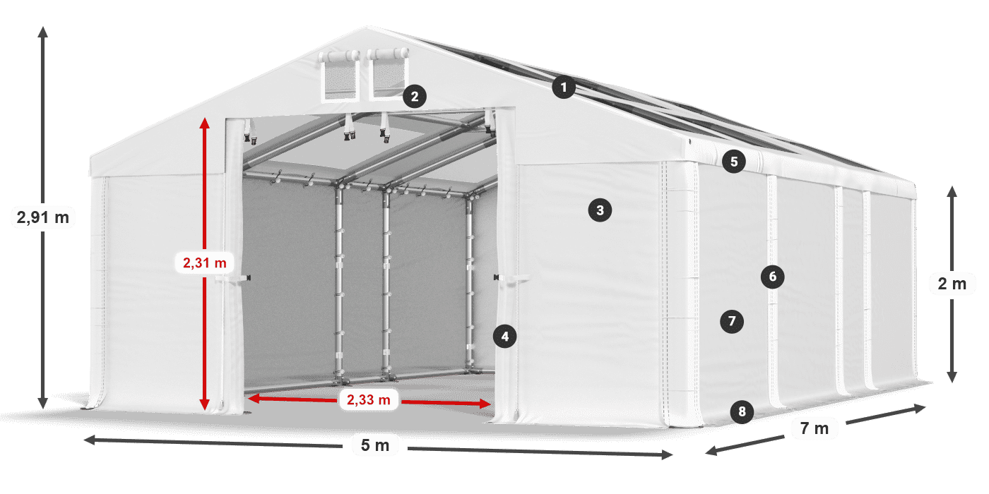 MMST 580 PVC légende 2m