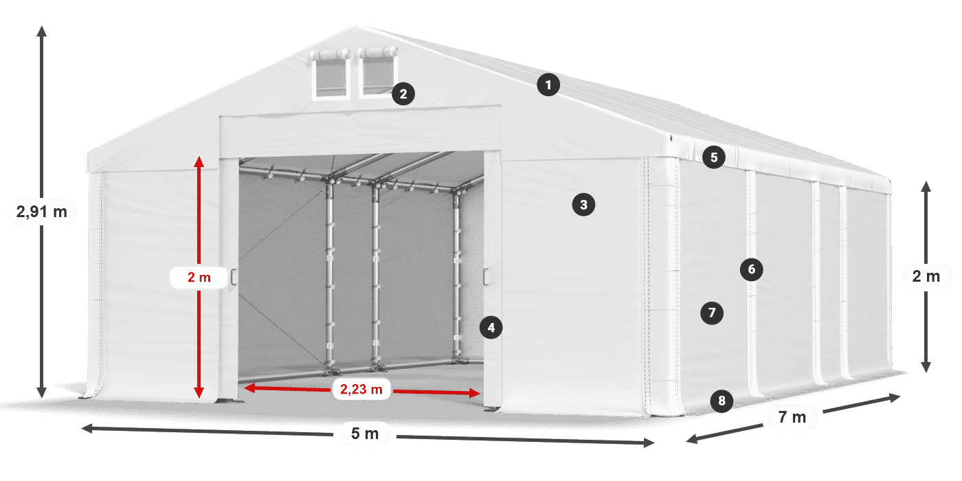 MMS 580 PVC légende 2m