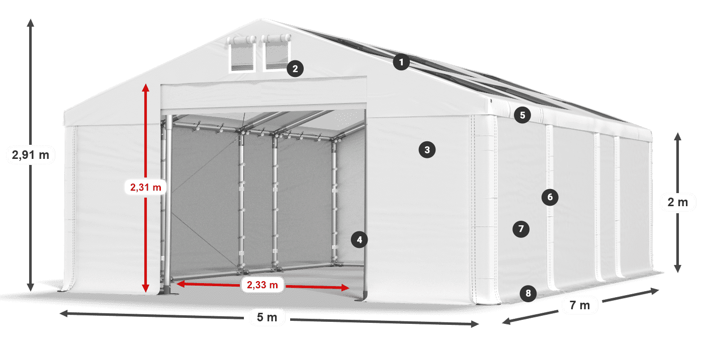 MMST 580 PVC légende 2m