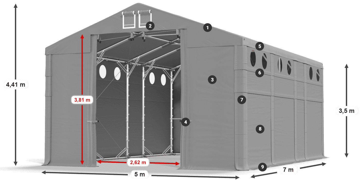 MFRO 620 PVC légende 3,5m