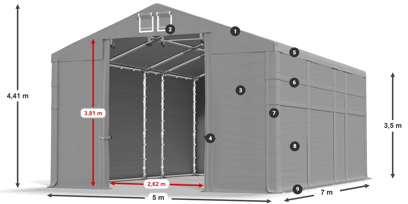 MFR 620 PVC légende 3,5m