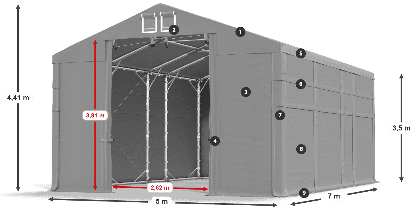 MMS 580 PVC légende 3,5m