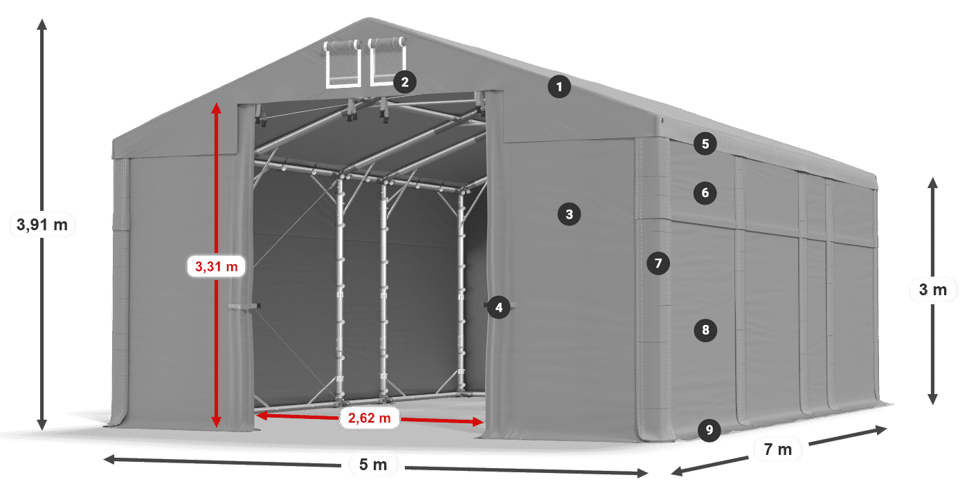 MFR 620 PVC légende 3m
