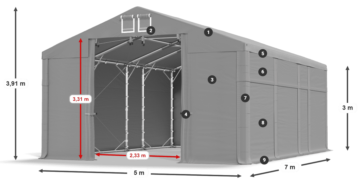 MFR 620 PVC légende 3m