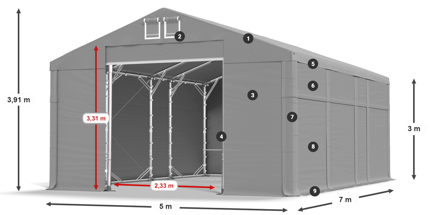 MFR 620 PVC légende 3m