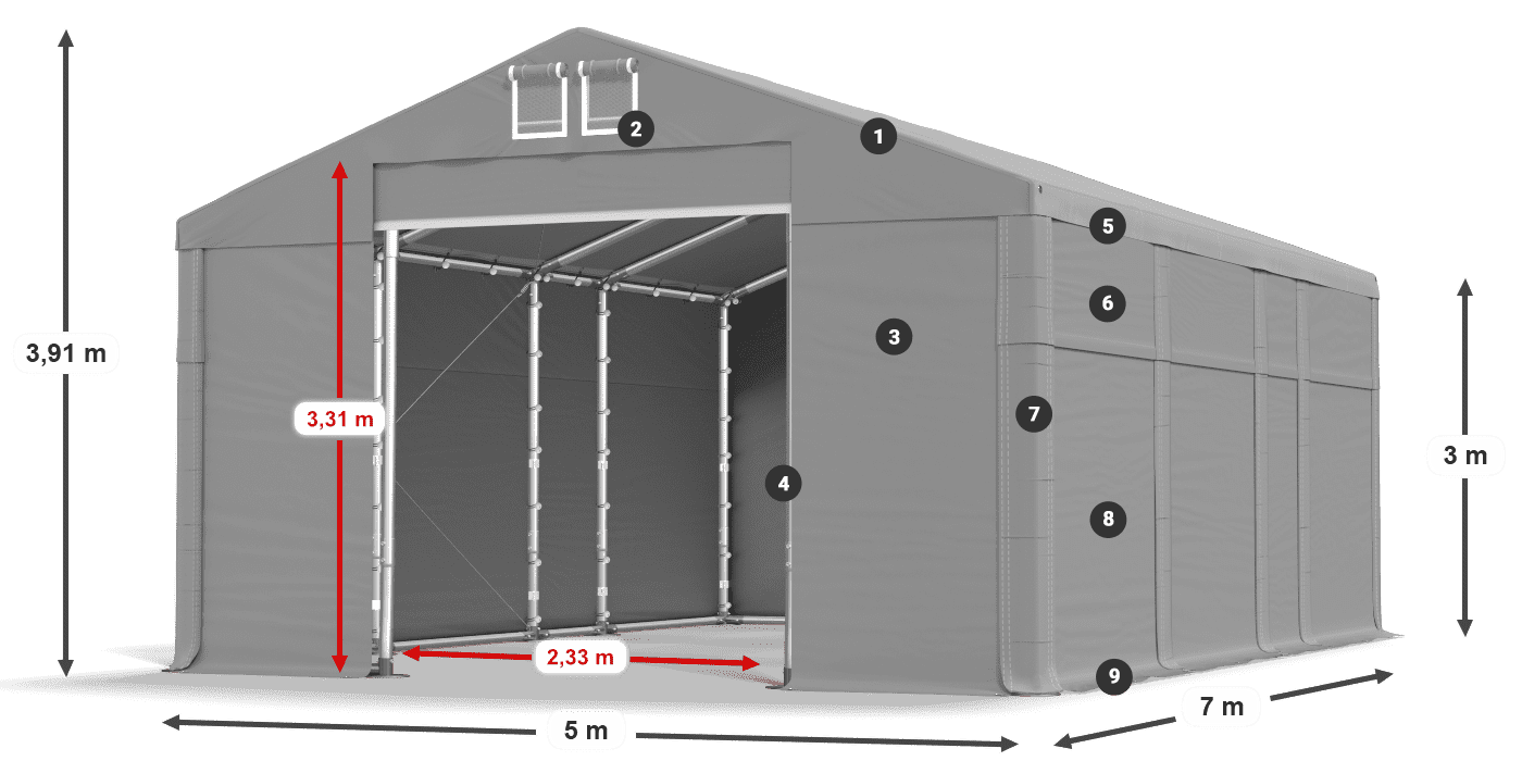 MFR 620 PVC légende 3m