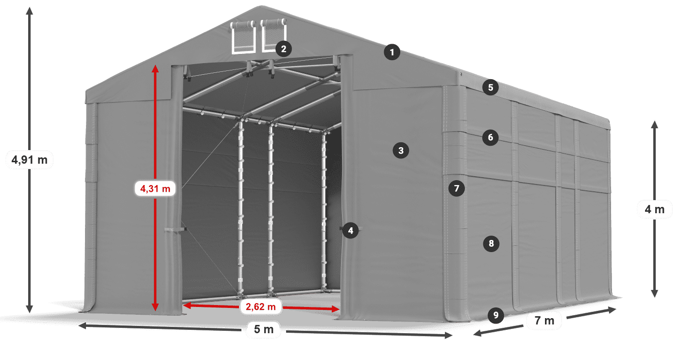 MFR 620 PVC légende 4m