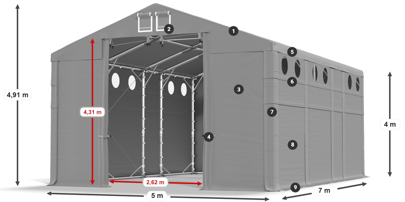 HFRO 750 PVC legenda 4m