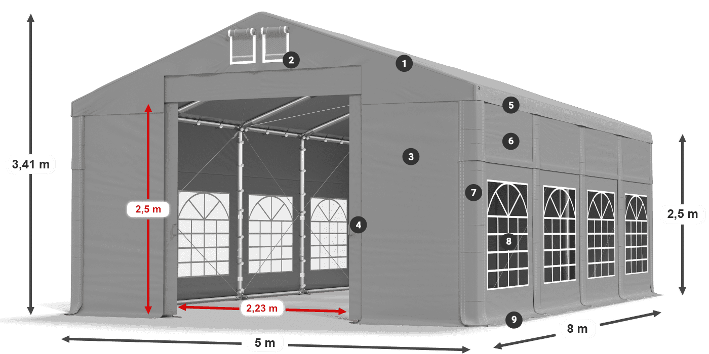 IMS 580 PVC légende 2,5m