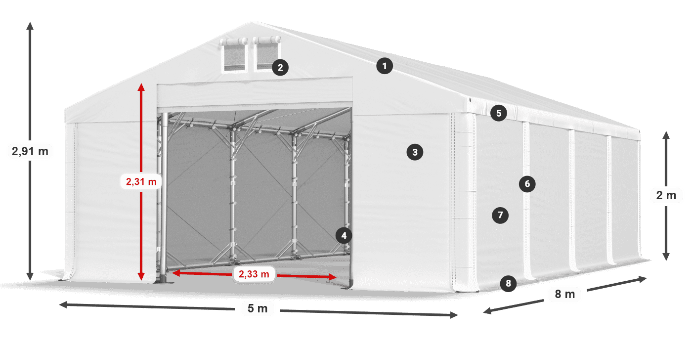 MFR 620 PVC légende 2m