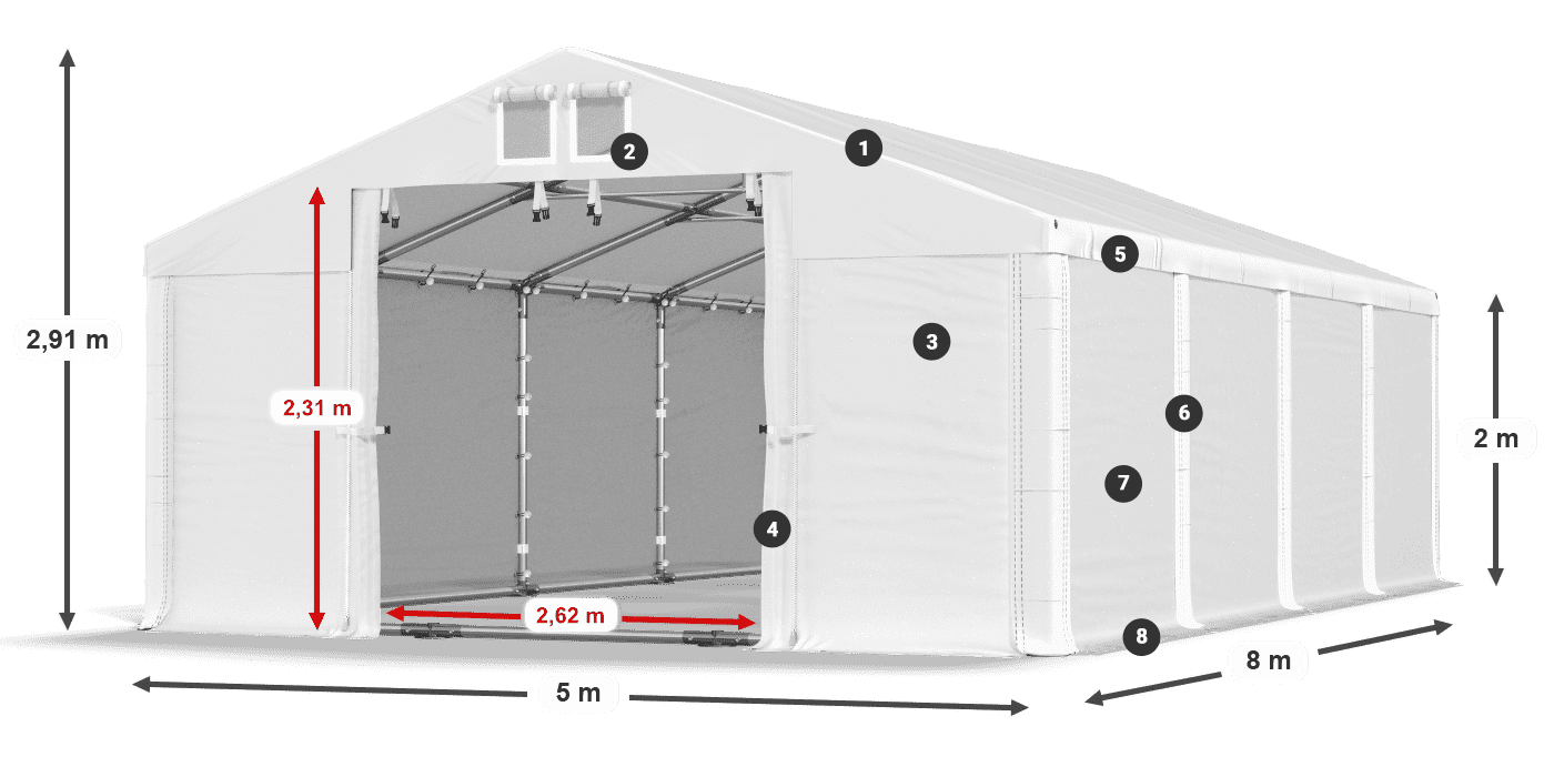 MFR 620 PVC légende 2m