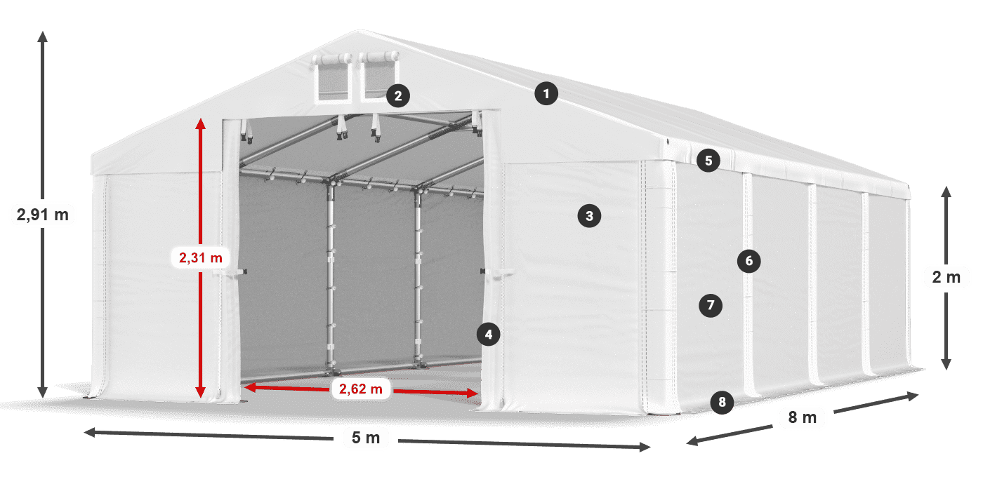 MFR 620 PVC légende 2m