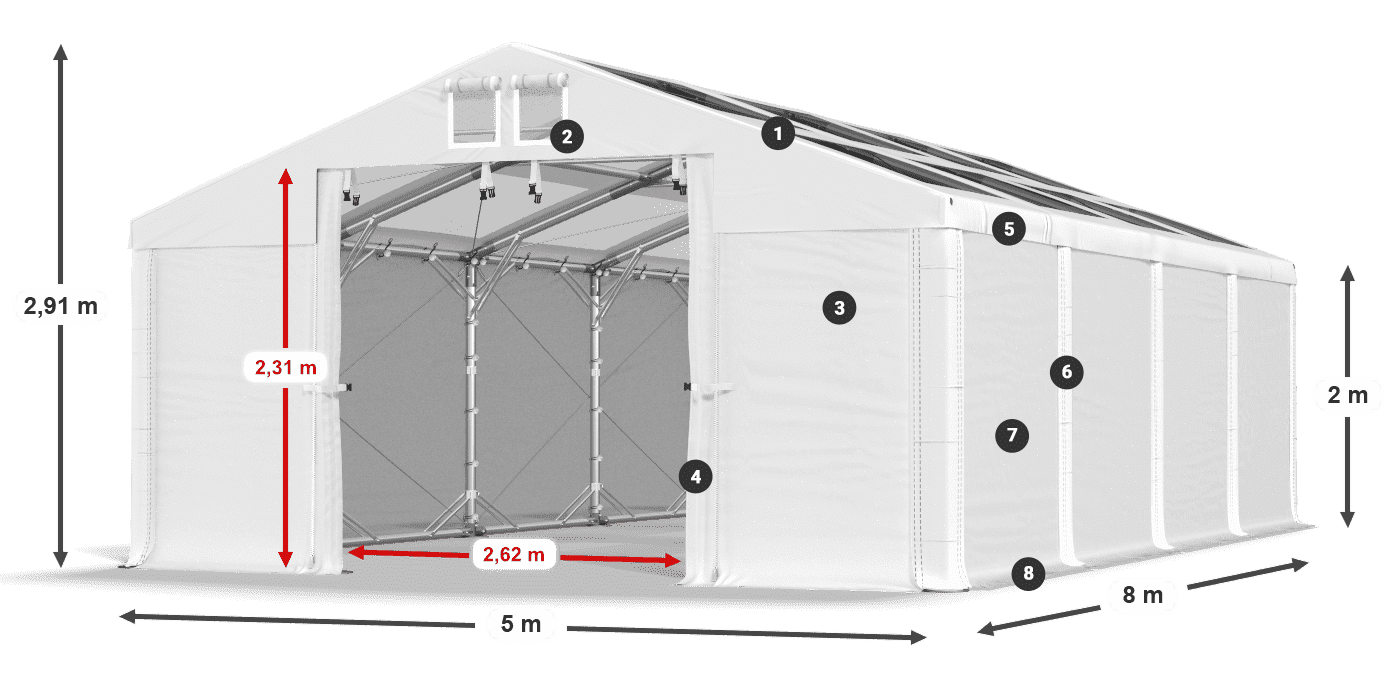 MMST 580 PVC légende 2m