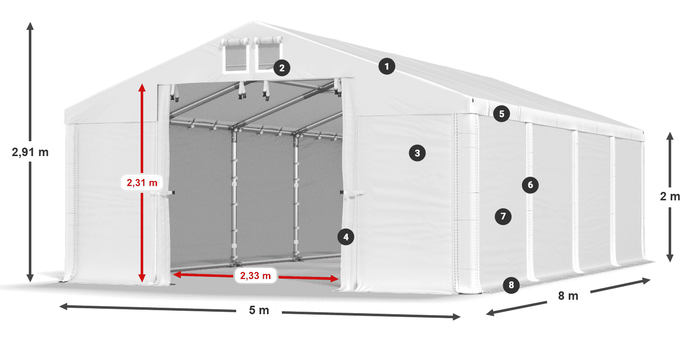 MMS 580 PVC légende 2m