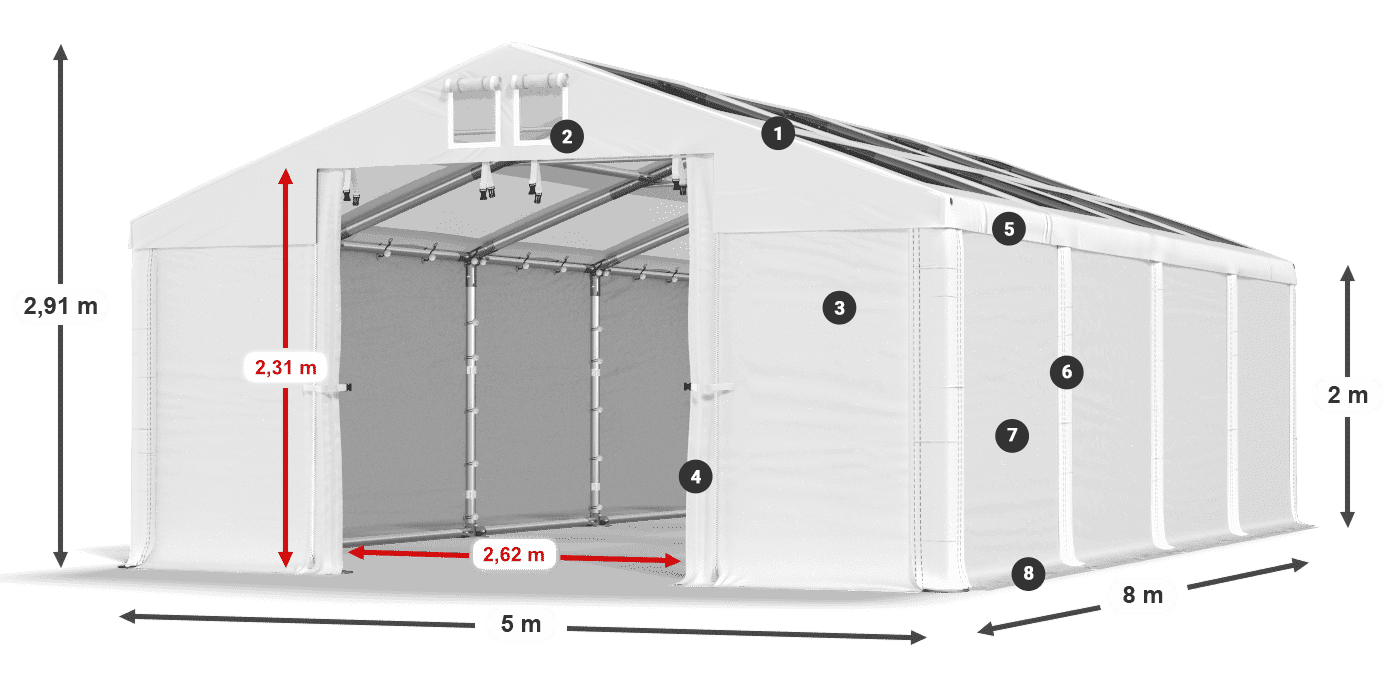 MMST 580 PVC légende 2m