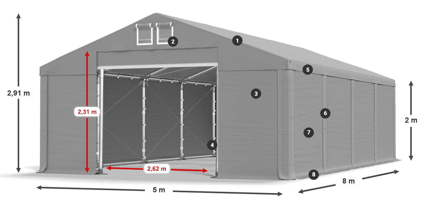 MMS 580 PVC légende 2m