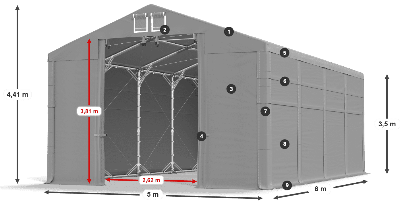 MFR 620 PVC légende 3,5m