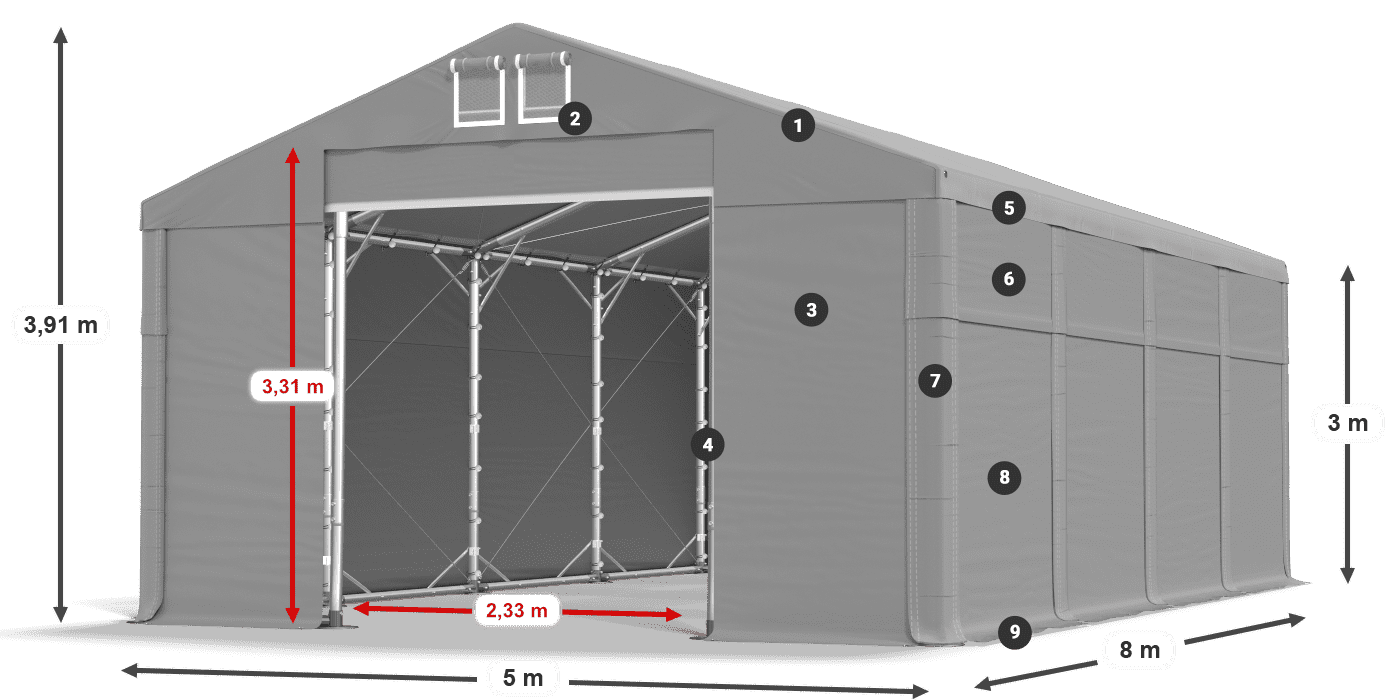 MFR 620 PVC légende 3m