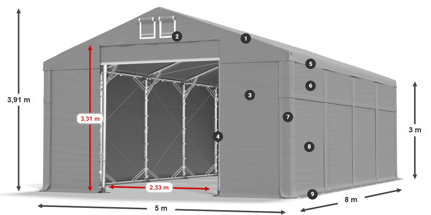 MFR 620 PVC légende 3m