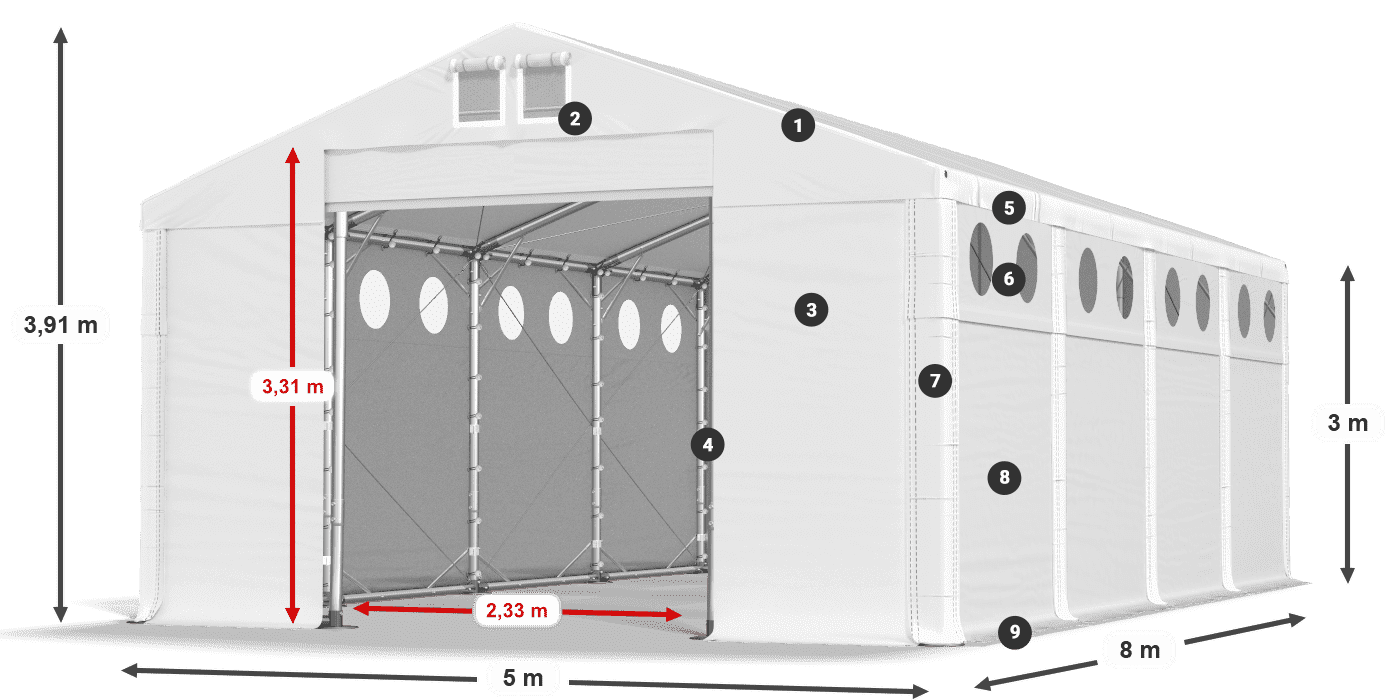 MMSO 580 PVC légende 3m