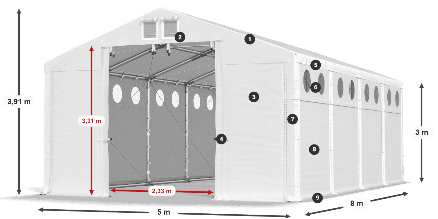 MMSO 580 PVC légende 3m