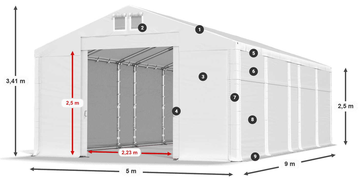 MFR 620 PVC légende 2,5m