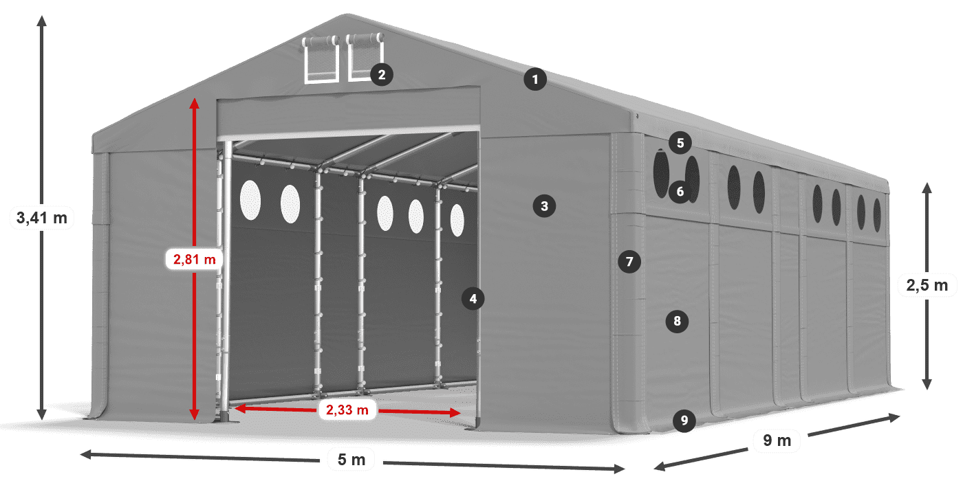 MFRO 620 PVC légende 2,5m