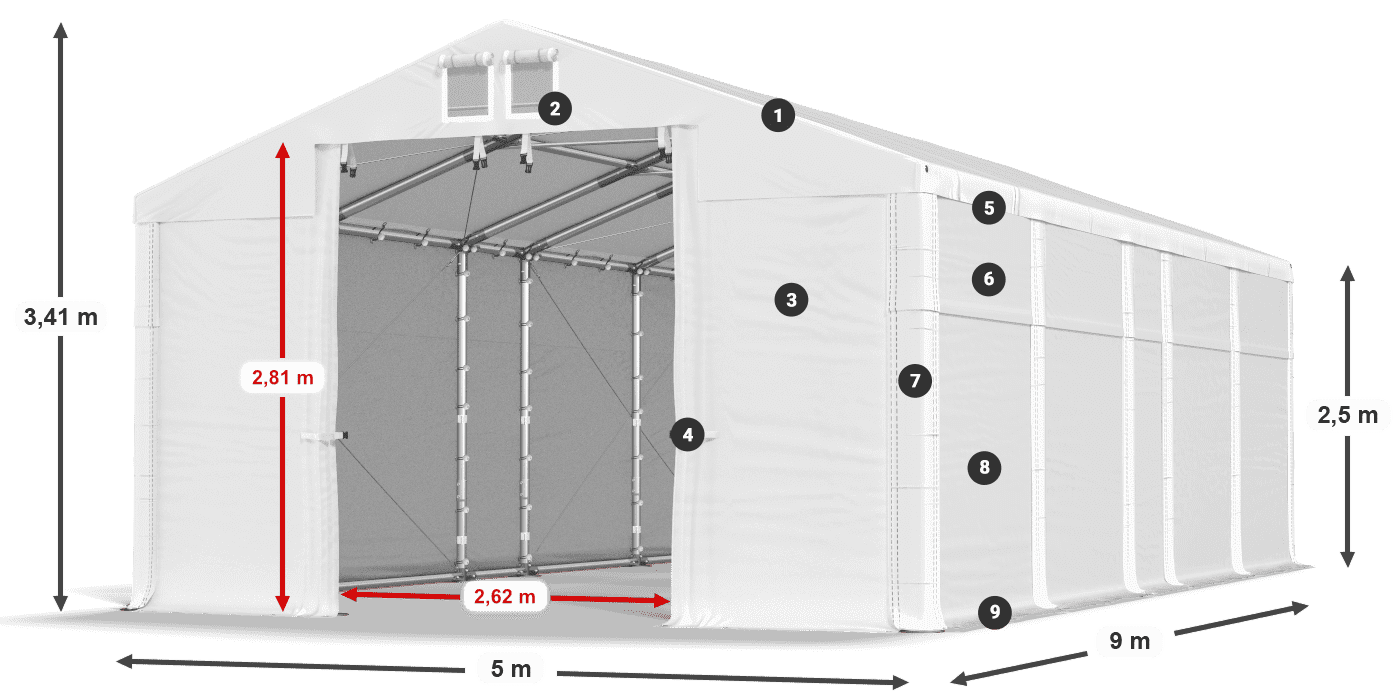 MFR 620 PVC légende 2,5m