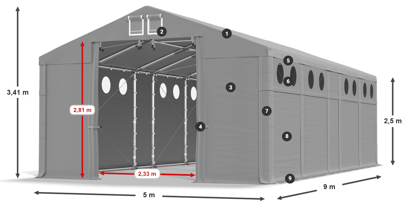 MFRO 620 PVC légende 2,5m