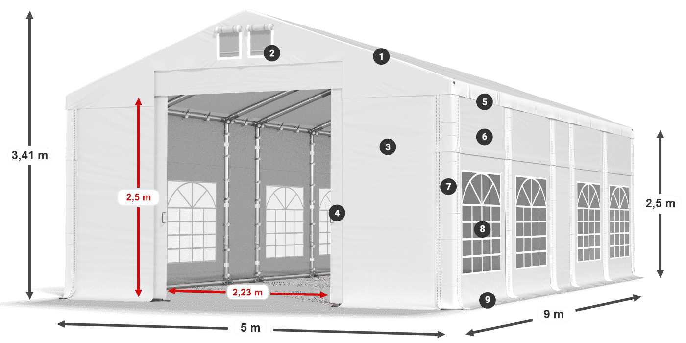 IMS 580 PVC légende 2,5m