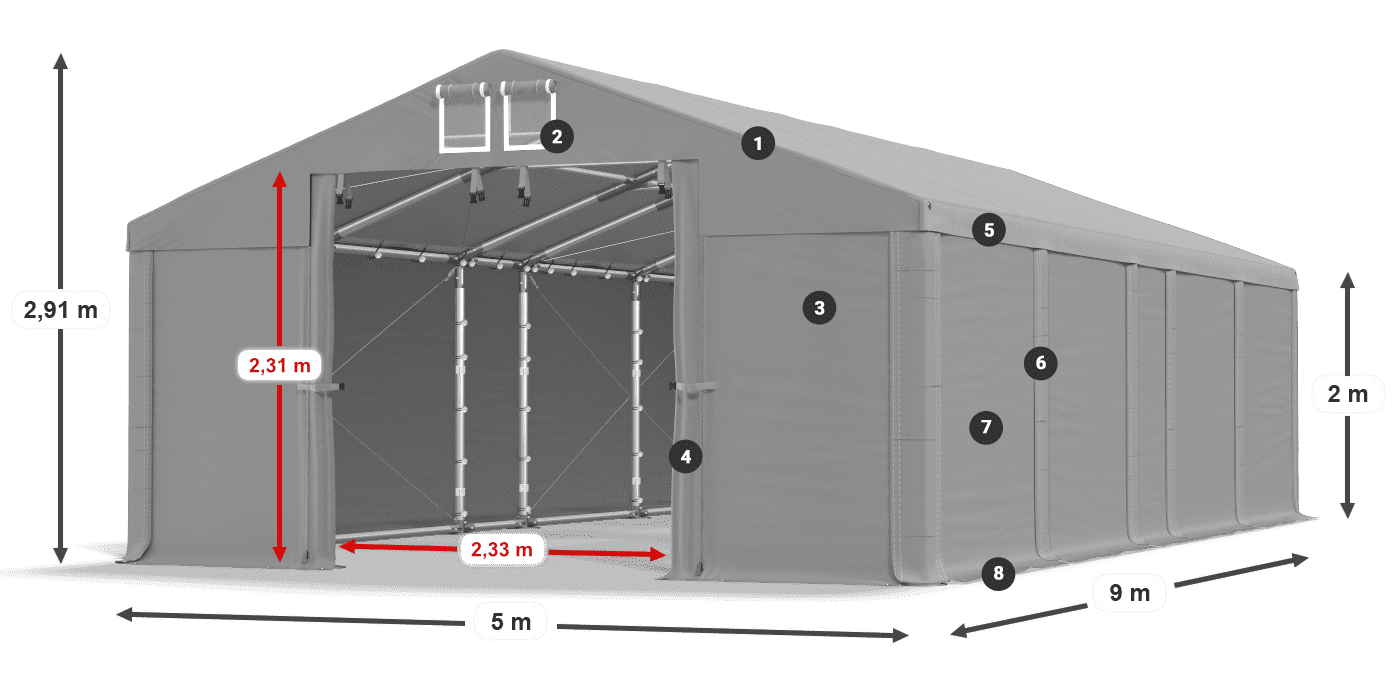 MFR 620 PVC légende 2m