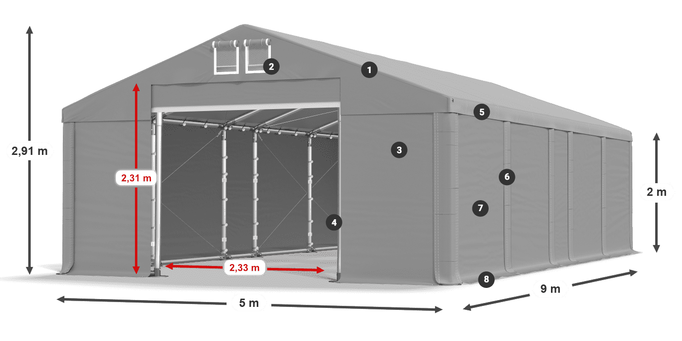 MFR 620 PVC légende 2m