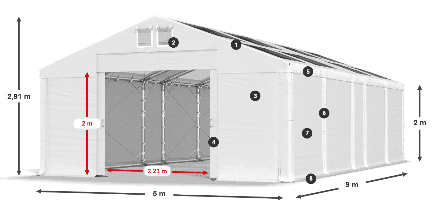 MMST 580 PVC légende 2m