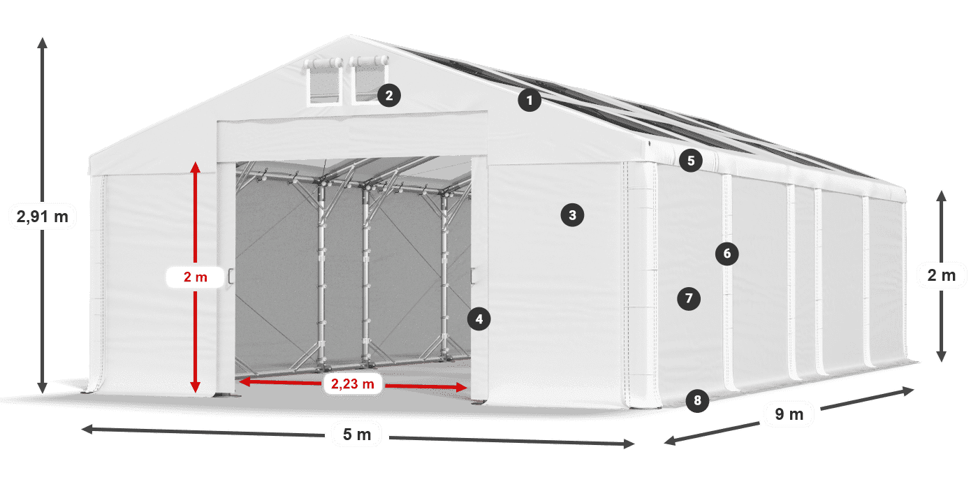 MMST 580 PVC légende 2m