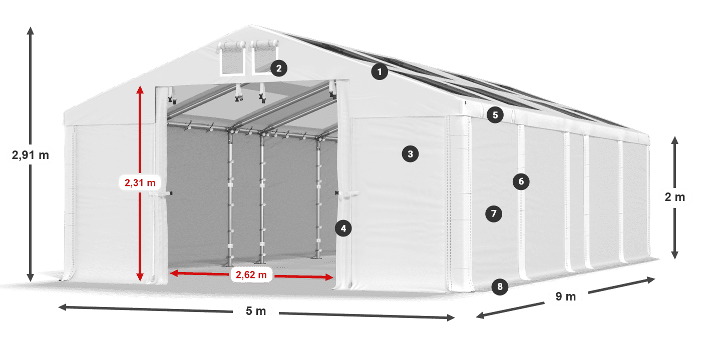 MMST 580 PVC légende 2m