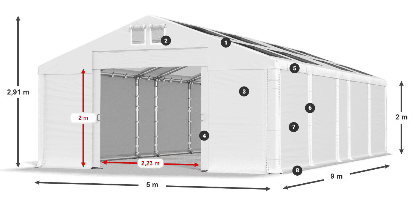 MMST 580 PVC légende 2m