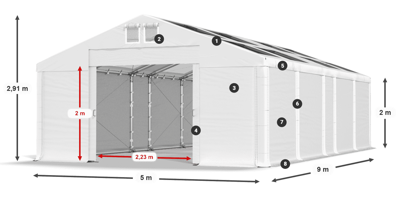 MMST 580 PVC légende 2m