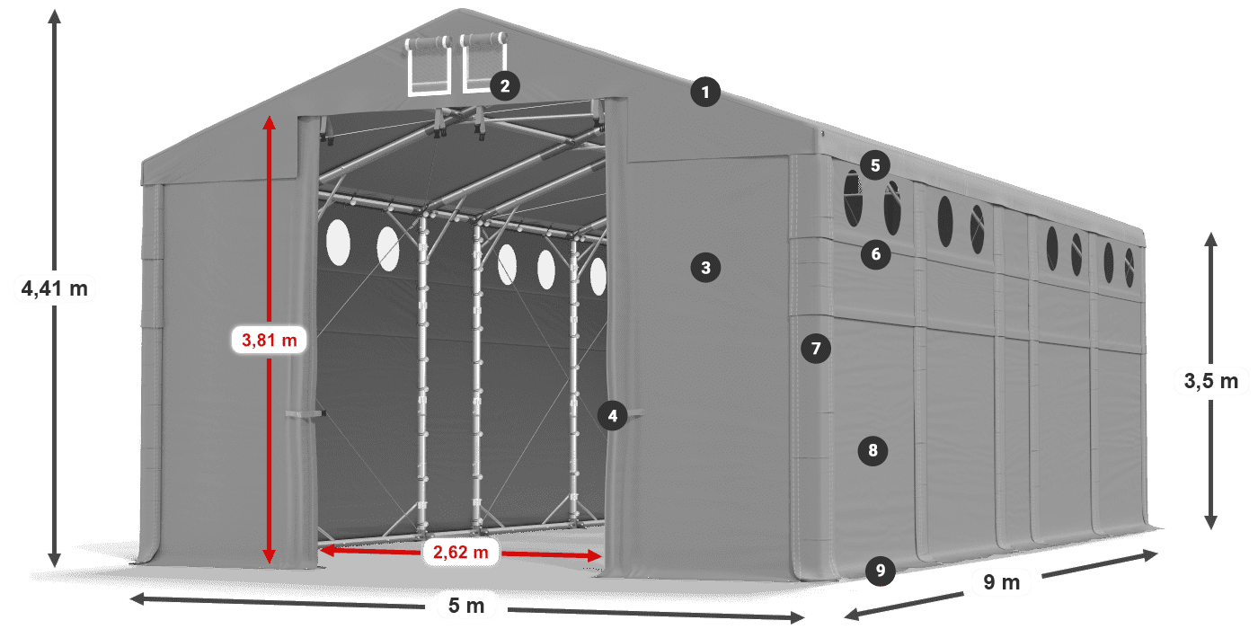 MFRO 620 PVC légende 3,5m