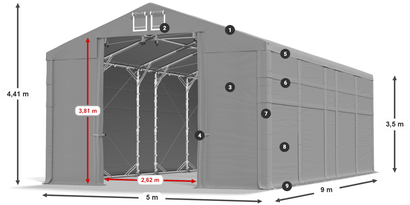 MFR 620 PVC légende 3,5m