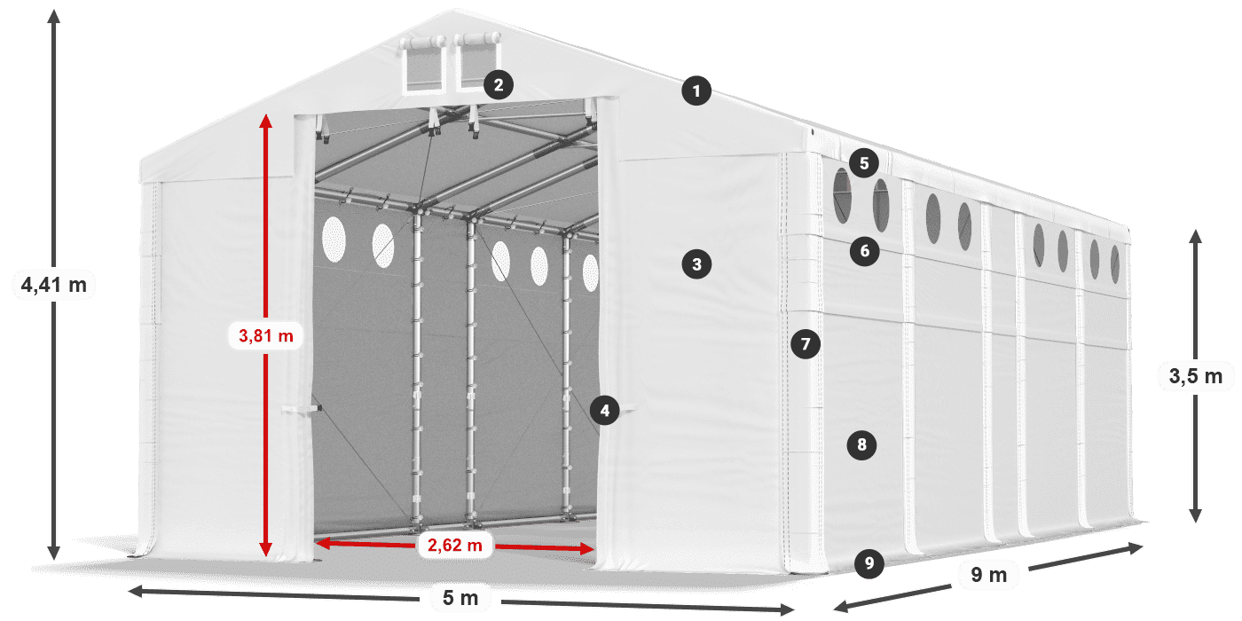 MFRO 620 PVC légende 3,5m