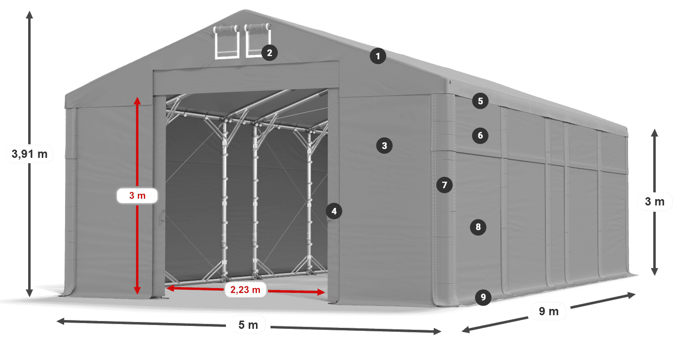 MFR 620 PVC légende 3m